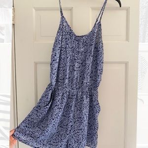 Lauren Conrad Navy Daisy Floral Romper 2